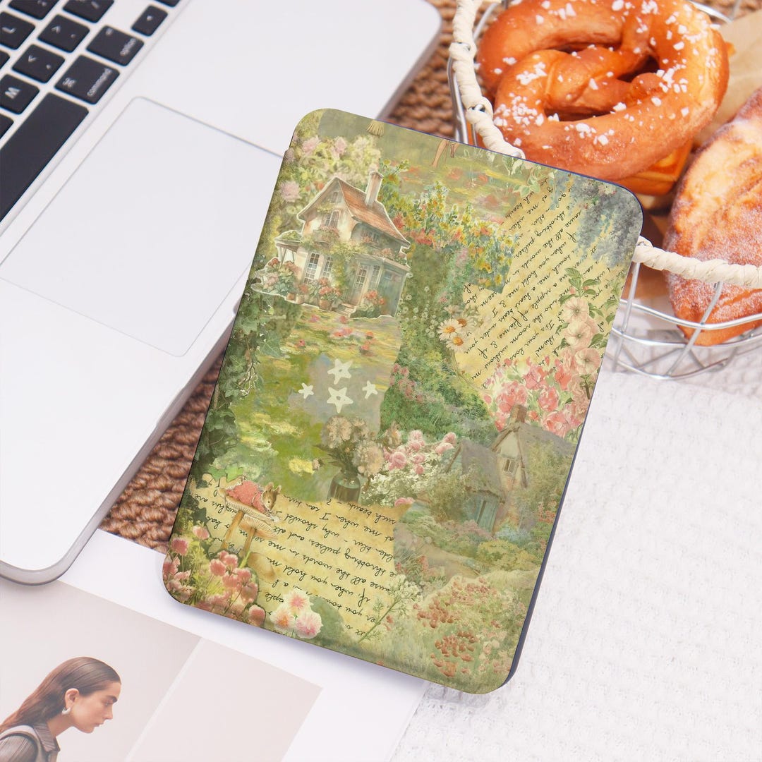 Cottagecore Collage All New Kindle Case With Hand Strap for Paperwhite ...