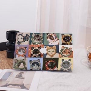 Scarf Wearing Cats All New MacBook Case Protective Case Laptop Cover For MacBook Air 13,Macbook Pro 14/15 Mac Case,Pro 16 Case 2023/2024