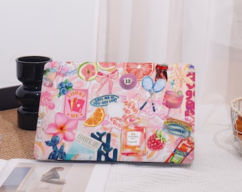 Bunte Collage Alle neuen MacBook Hülle Schutzhülle Laptop Cover für MacBook Air 13/15, MacBook Pro 14/15 Mac Hülle, Pro 16 Hülle 2023/2024
