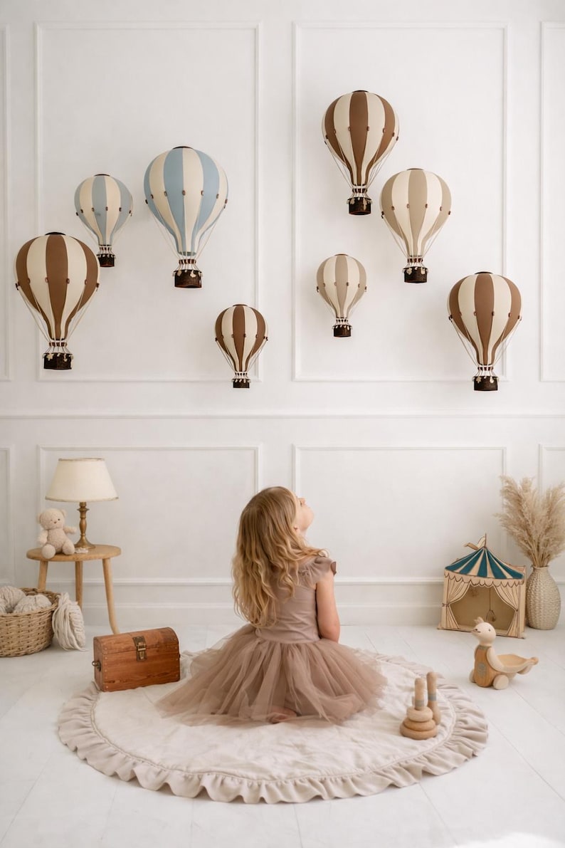 Hot Air Balloon Personalized | Nursery Wall Decor | Baby Shower Gift ...