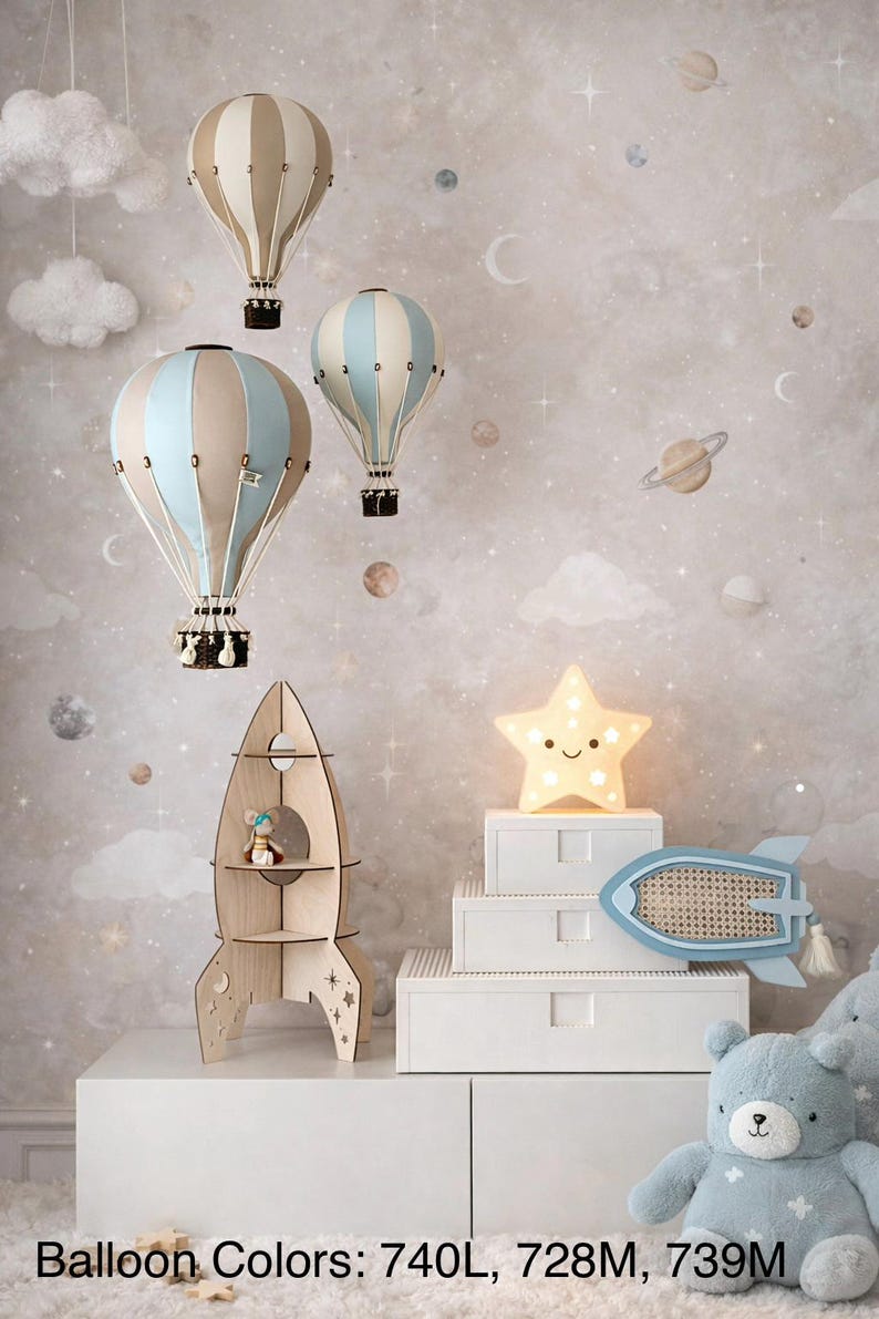 Hot Air Balloon Personalized | Nursery Wall Decor | Baby Shower Gift ...