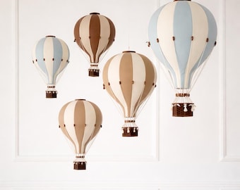 Globo aerostático | Decoración de pared para habitación infantil | Regalo para baby shower | Globo para fiesta de primer cumpleaños | Decoración de techo para habitación de bebé