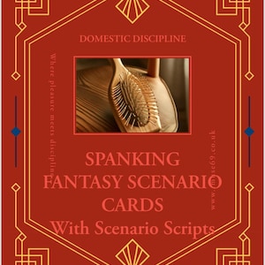 Spanking Fantasy Scenario Cards - 25 Ideen für Rollenspiele für Paare | Kinky Disciplin Spiel | Erwachsene BDSM spielen