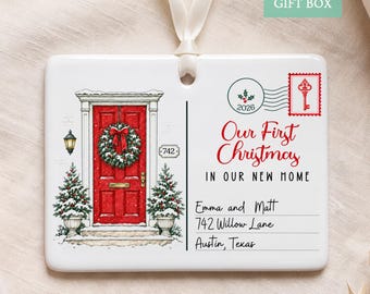 First Christmas in Our New Home Ornament 2026, Personalized New Home Address Ornament, New House Christmas Keepsake, Housewarming Gift