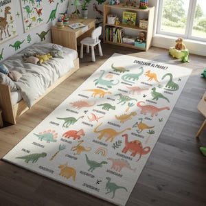 Montessori Dinosaur Learning Rug for Kids Room, Soft Quiet Area Alphabet Carpet for Toddler Floor Play, Preschool Dino Mat Decor, montessori dino rug, learning floor mat, soft abc carpet, dinosaur play mat, toddler montessori rug, quiet play rug, baby floor alphabet, preschool dino mat, pastel kids rug, machine washable rug, montessori kids decor, toddler dino carpet, educational dino rug, soft learning rug, calming nursery rug, montessori play mat, abc dinosaur carpet, alphabet dinosaur rug