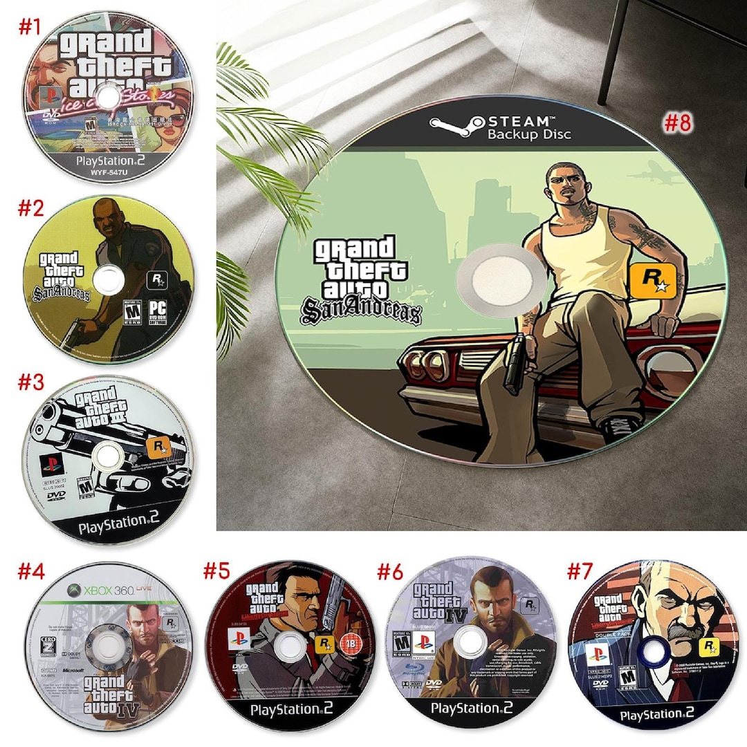 Personalized Game Disc Carpet, Playstation CD Rug, Custom Round Rug ...