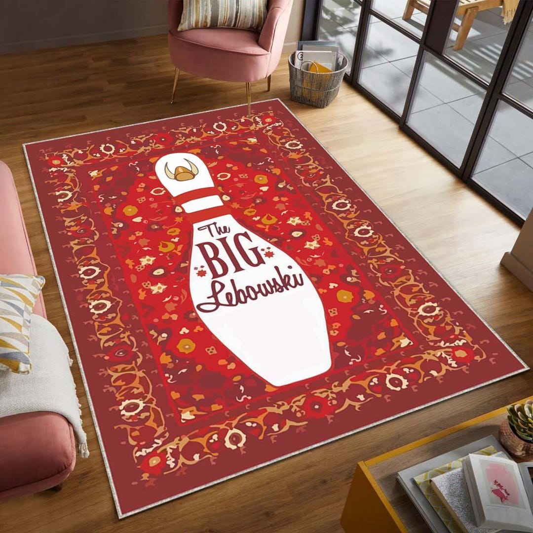 Custom Big Lebowski Rug, Movie Themed Living Room Carpet, Anti Slip ...
