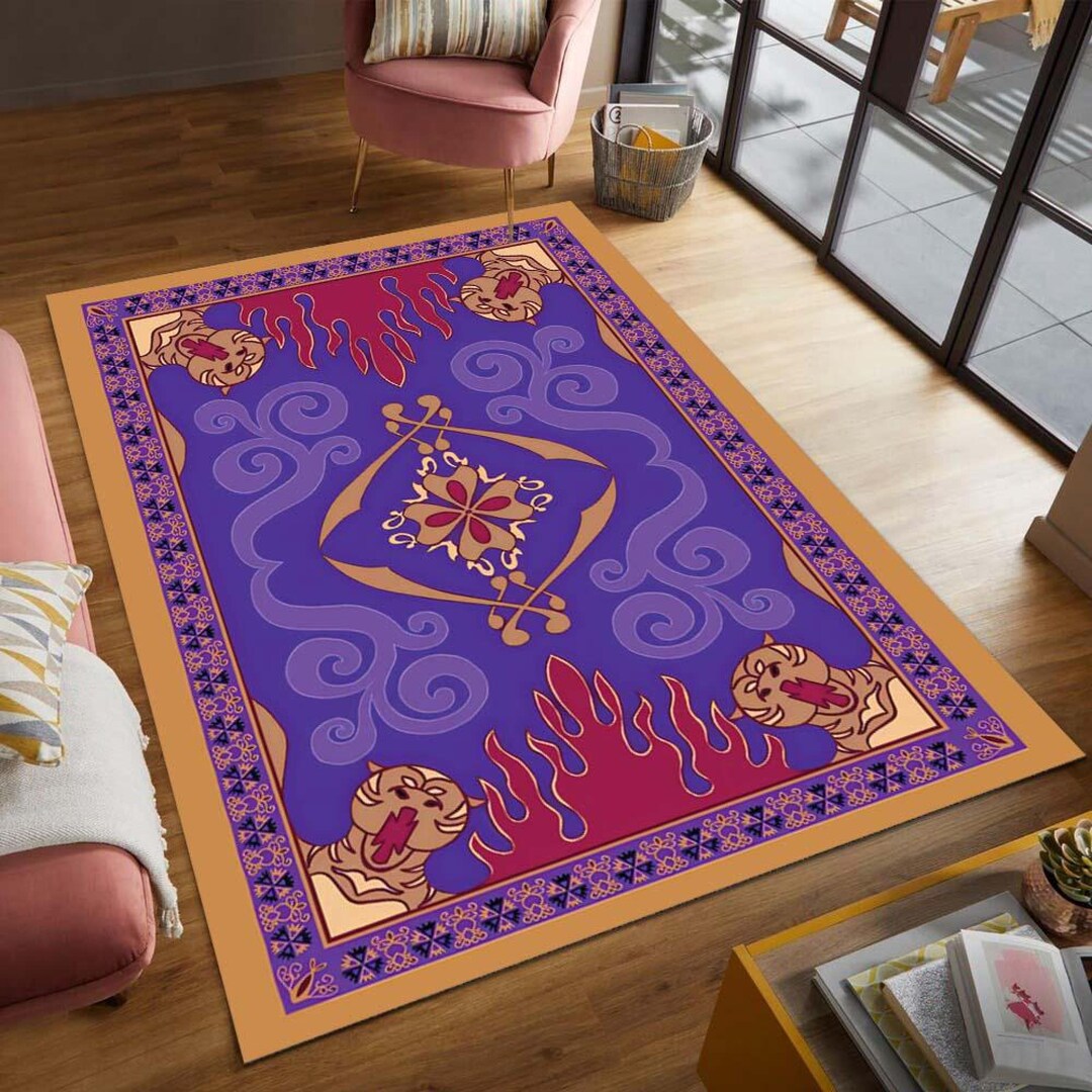 Aladdin Magic Carpet Washable Rug, Whimsical Room Rug - Etsy