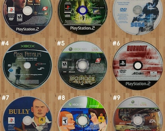 Custom Game CD Rug made from your favorite PS2 or Xbox Disc, Personalized Gamer Decor, Personalized  Carpet for Game Rooms, Gift for Gamers