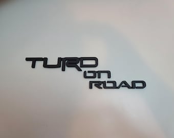トヨタ 4Runner Trd Off Road 用カーボンファイバー TURD ON ROAD バッジ
