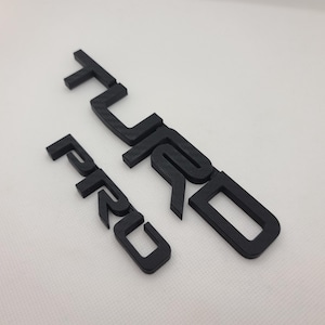 Carbon Fiber TURD PRO badge for Toyota Tacoma Trd Pro