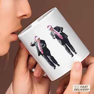 Taza de Trump bailando / Taza divertida de Trump bailando / Taza de café divertida para las fiestas / Regalo para simpatizantes de Trump / Taza republicana conservadora
