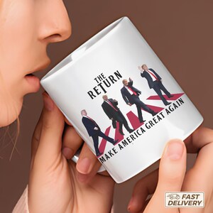 Taza &quot;El regreso de Trump&quot; / Make America Great Again / Regalo político para seguidores