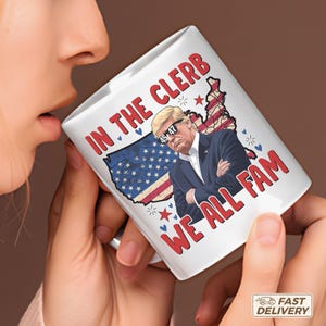 Trump 45-47 Is Back Mug – Bold Patriotic Coffee Cup | Funny Political Gift for Supporters.