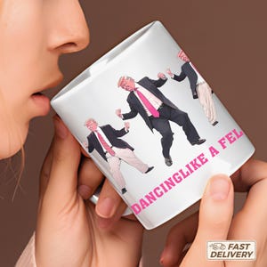 Dancing Trump Mug | Funny Political Coffee Cup | Hilarious Gift for Supporters