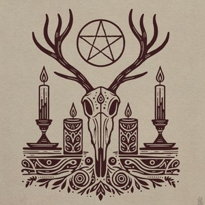THE PAGAN ALTAR // T-Shirt // Pagan Witchcraft Folk Art Occult Illustration