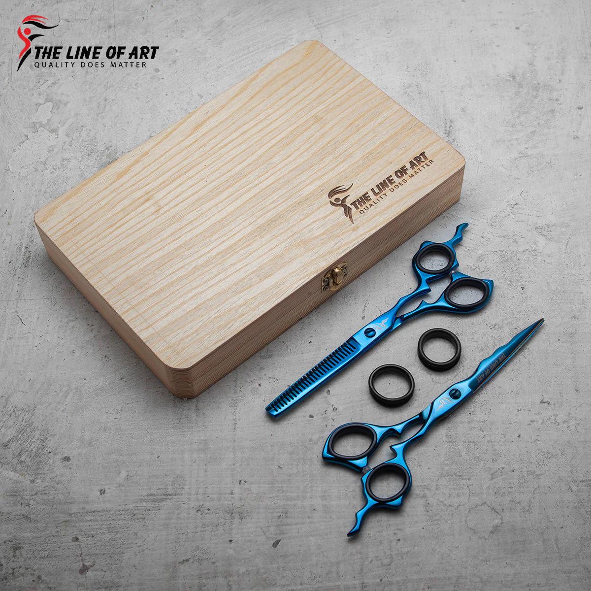 Professionelle Friseurschere Aus Edelstahl – Scharfe Klingen, Ergonomischer Griff, Ideal Für Salon & Heimgebrauch.