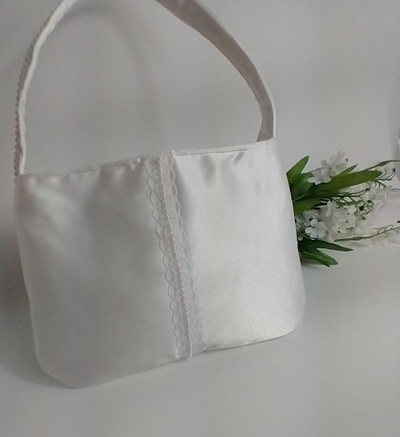 Bridal Handbag Wedding Candy Bags Gift White Purse Women Purses Prom  Supplies Drawstring First communion memories - AliExpress