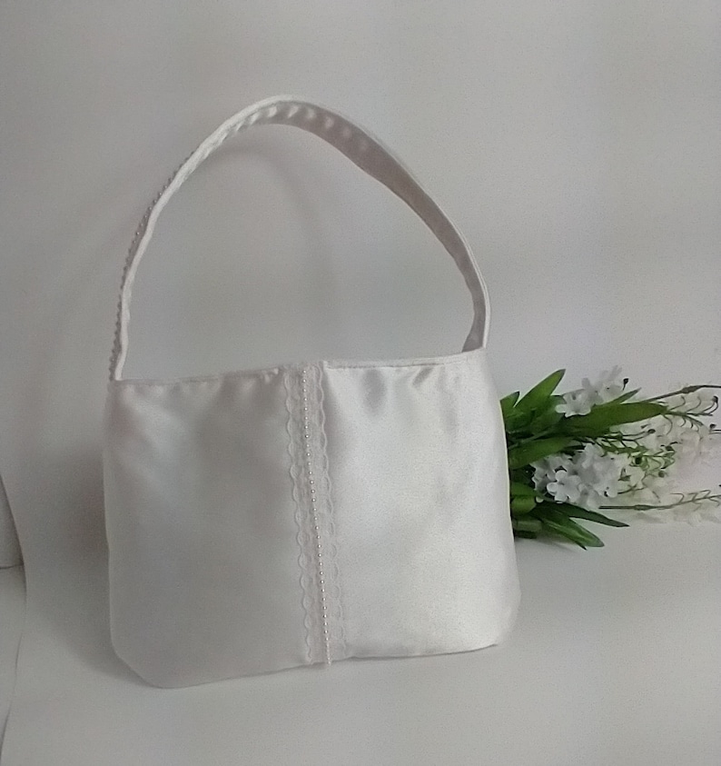 White Communion Purse