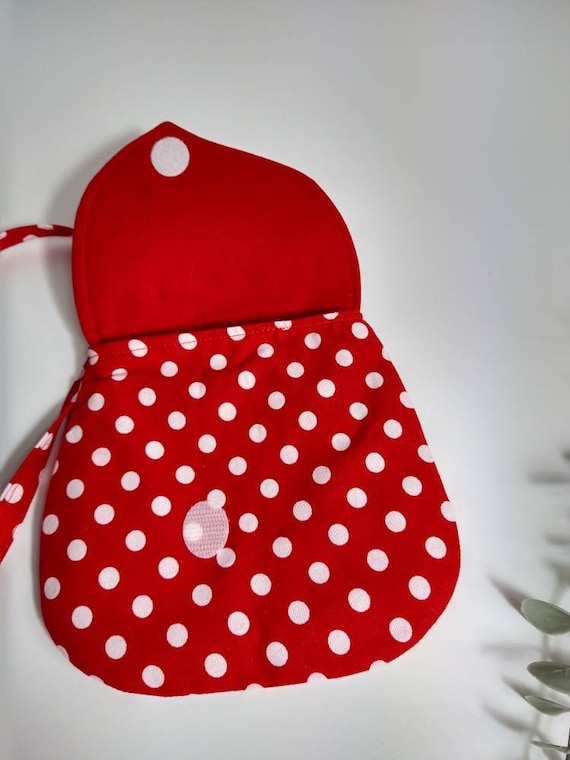 Red polka shop dot purse