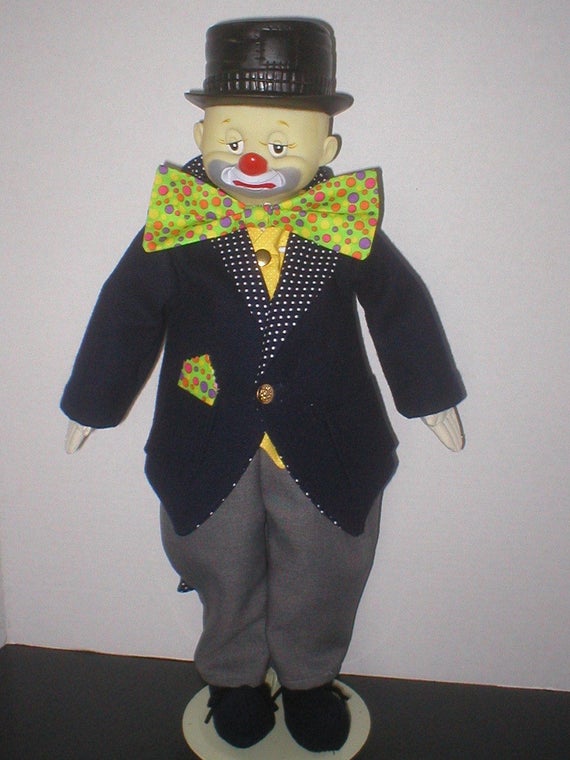 vintage hobo clown doll