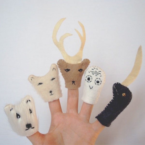 Arctic Animal Finger Puppets