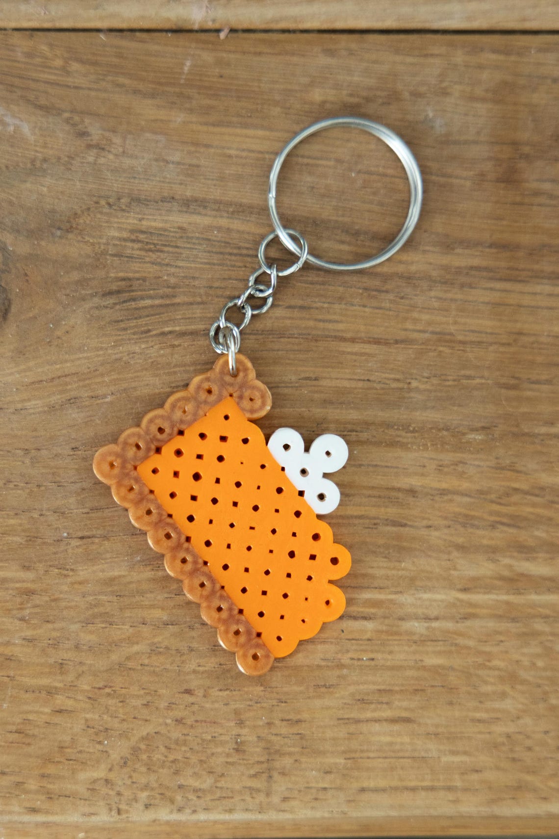 Mini Pie Keychain Pumpkin Pie Keychain, Perler Bead Keychain - Etsy