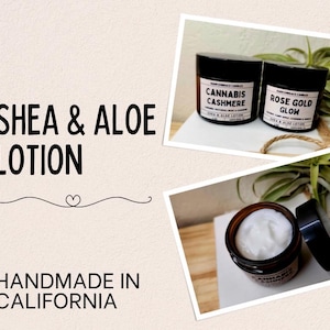 Shea Butter Aloe Lotion: Handmade Moisturizing Body/Hand Lotion