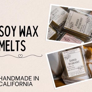 Handmade Soy Wax Melts: Strong Scented Wax Tarts 2.5oz
