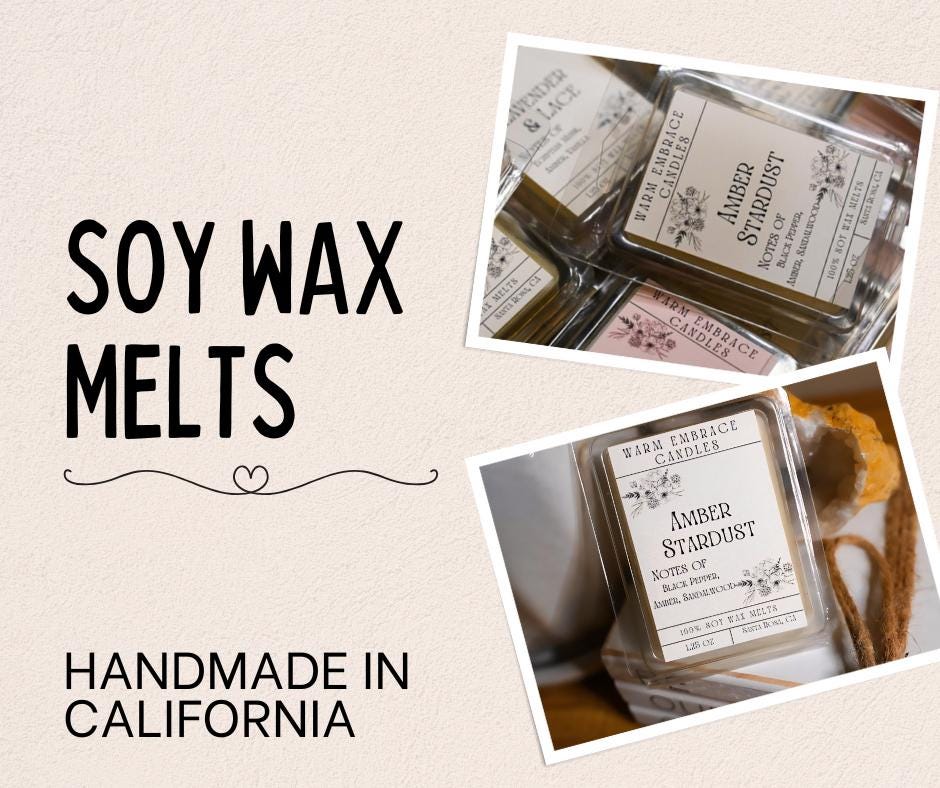 Strongly Scented Wax Melts, Handmade Soy Wax Melts, Wax Tarts, Choose Your Scents, Warmer Wax Cubes