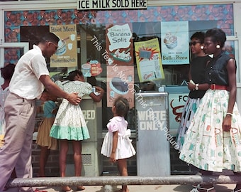 Civil Rights Segregation Colored Only Water Fountain Black Lives Gordon Parks Poster BLM African American Wall Art Black History Photo 299C