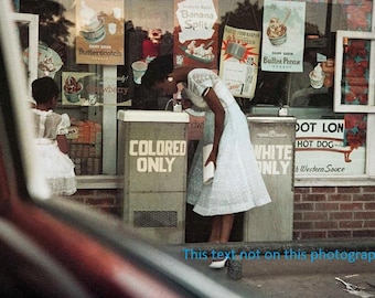 Segregation, Colored Only, White Only, Water Fountain, Civil Rights, Black Lives Activist African American Poster BLM Segregated People 440C