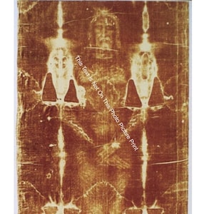 Real Face of Jesus Christ Shroud of Turin Christian Art Print Catholic Art Religion God Bible Photo 5x7 8x10 Color Image Mary Wall Gift E451