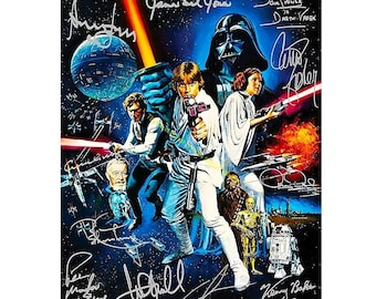 Star Wars Signed Photo Signed Autograph Picture, A New Hope Cast Autographed Photo PR 8x10, SciFi Movie Actors Fan Gift HD025