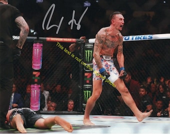 Max Holloway Signed Photo Signed Autograph Picture, UFC Blessed Gaethje Autographed Photo PR 8x10, MMA Signature Sports Fan Gift HD022