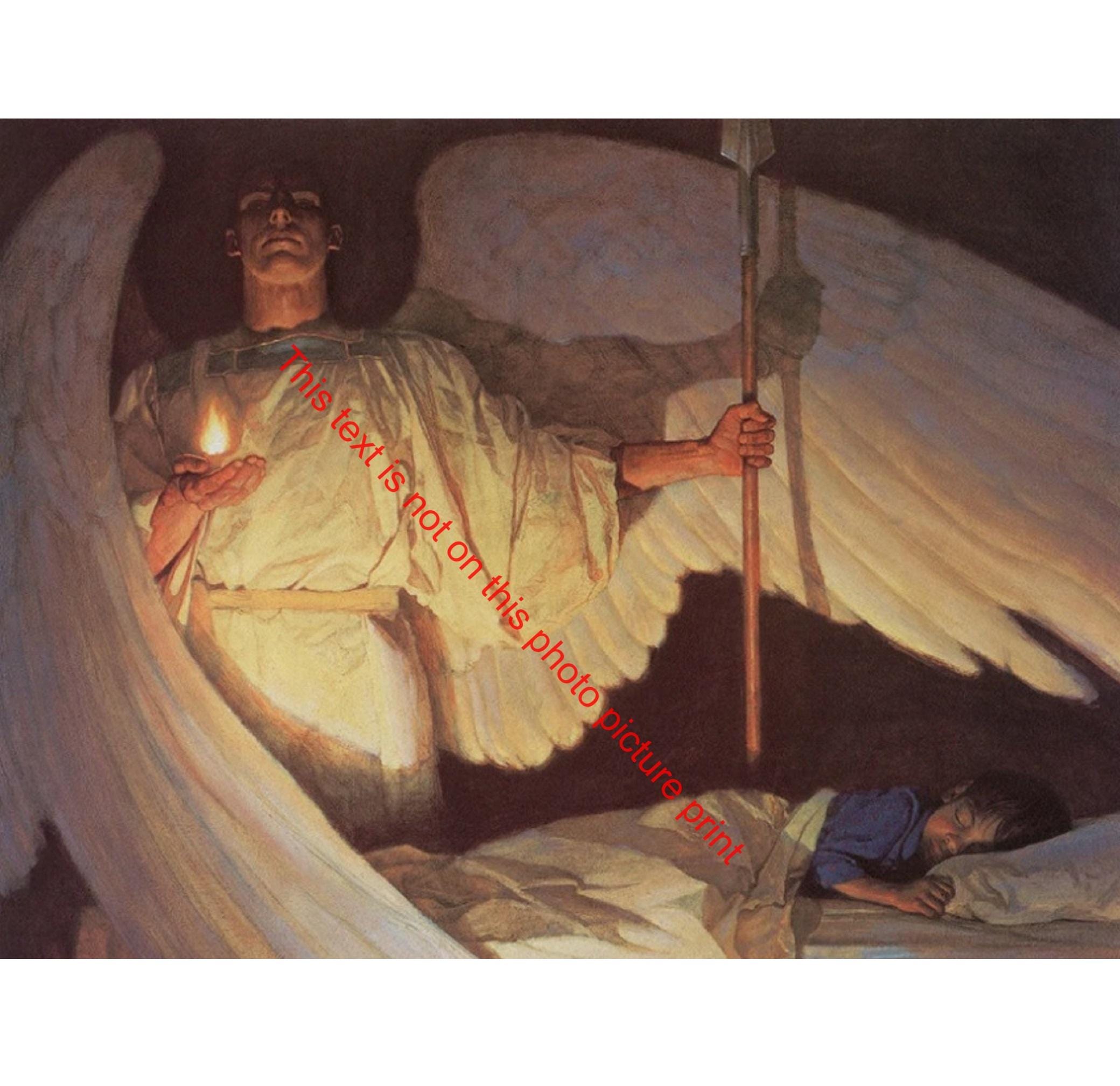 Thomas Blackshear 'watchers in the Night' Art Print Guardian Angel