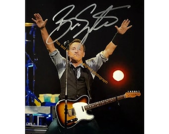 Bruce Springsteen Signed Photo Signed Autograph Picture, The Boss E Street Band Autographed Photo PR 8x10, Rock Music Fan Gift HD029