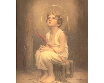 Jesus as a Child Destiny Young Boy Jesus Christ Print Picture, Baby Jesus Christian Art Catholic Religious Art Image E437