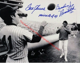 Tom Seaver & Joe Namath Autograph Signed Photo Autographed Photo Nolan Ryan Signed Poster Celebrity Print Reprint Picture E443
