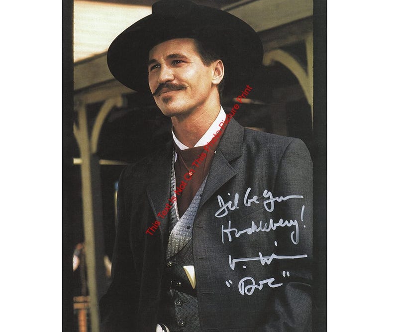 TOMBSTONE CAST  Signed Autographed Photo COA Val Kilmer Hologram main image 1