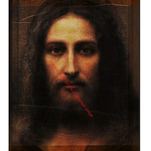 Real Face of Jesus Christ, Jesus Picture, Jesus Christ Print Picture of Jesus Christ Christian Jesus Face Shroud of Turin Catholic Art 9995