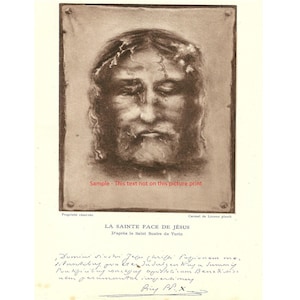 Face of Jesus Christ Relic Shroud of Turin Face of Jesus Christ Portrait Jesus Christ Picture Jesus Print Christian Catholic Holy Gift E111