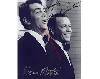 Frank Sinatra Dean Martin Signed Photo Autograph Frank Sinatra Signed Autographed Photo Picture Poster Celebrity Print Retro Wall Art 9816