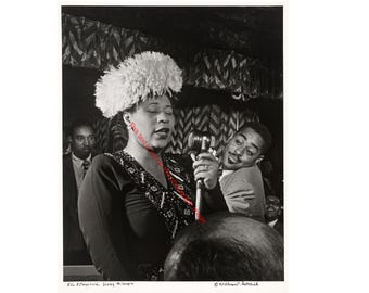 Ella Fitzgerald Photo Duke Ellington Photo Dizzy Photo Black History Photo Ella Fitzgerald Print Celebrity Jazz Vintage Photograph Art 3092