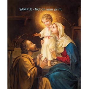 Birth of Jesus, Joseph and Mary With Baby Jesus Christ Family ...