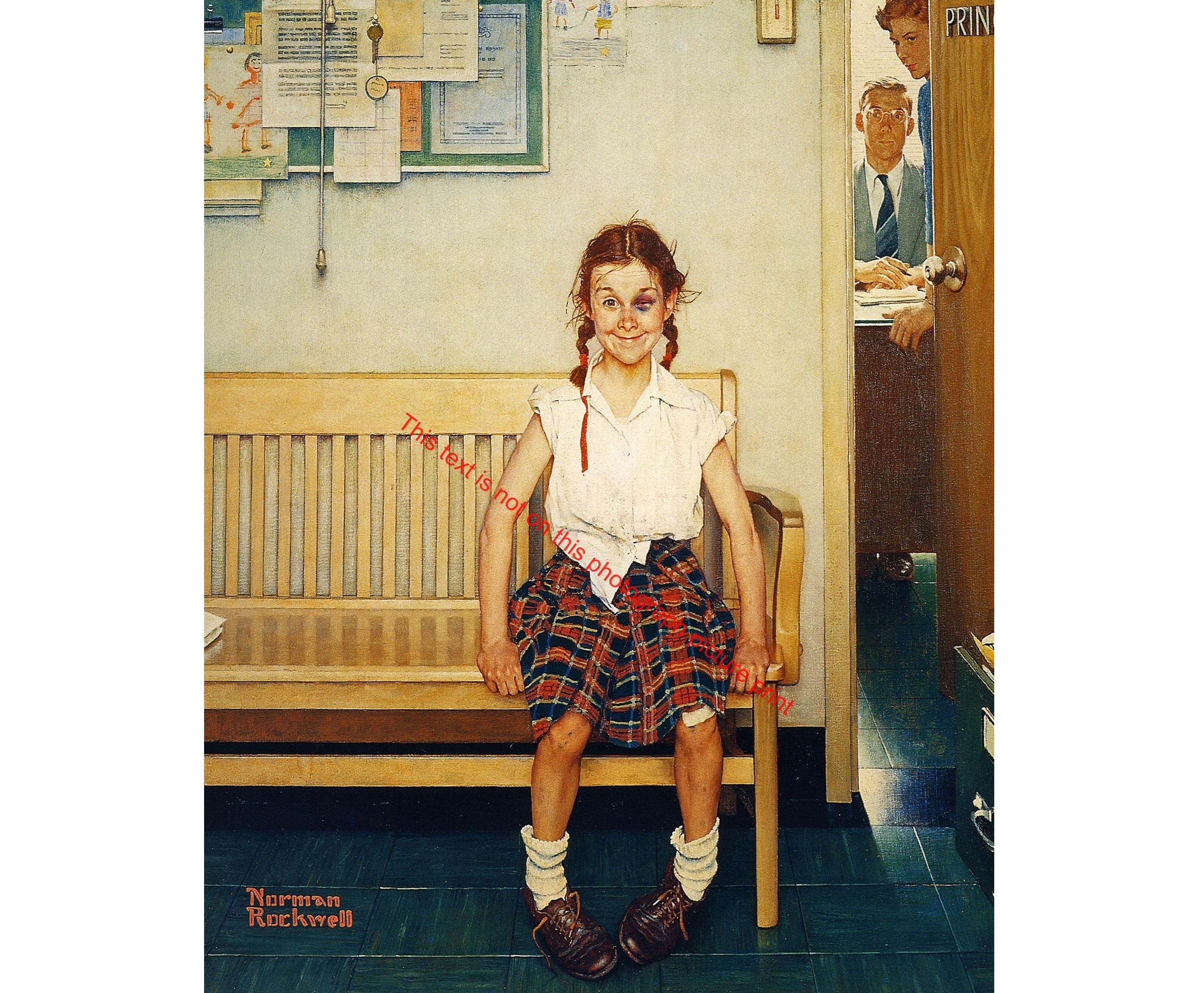 Norman rockwell girl - Etsy 日本