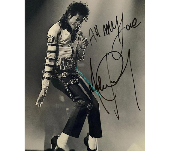 Michael Jackson King of Pop Signed Autograph Photo Music Legend RP