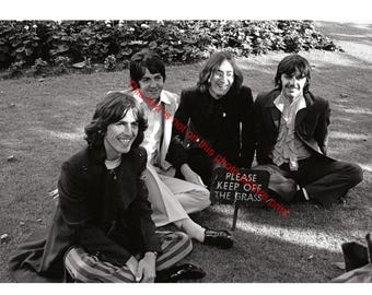 The BEATLES LAST PHOTOGRAPH • 12x18” • Very Rare, & Collectible