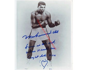 Muhammad Ali Autograph Signed Photo HOF Picture Muhammad Ali Autographed Photo Reprint Muhammad Ali Signed Celebrity Print Poster Image 9481