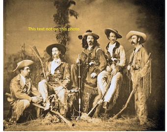 Wild Bill Hickok Buffalo Bill Cody Texas Jack Silver Halide